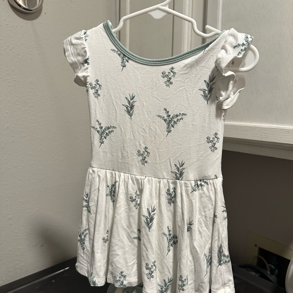 Kyte BABY Eucalyptus bodysuit twirl dress